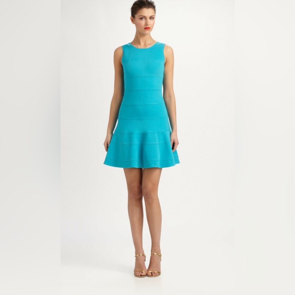 Trina Turk Vibrant Turquoise Mini Dress NWT